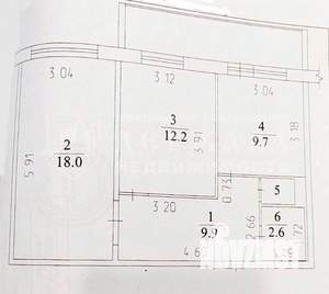 2-к квартира, вторичка, 53м2, 7/10 этаж