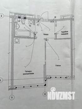 1-к квартира, вторичка, 44м2, 1/15 этаж
