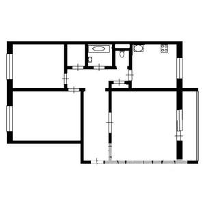 3-к квартира, вторичка, 68м2, 6/9 этаж