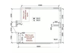 2-к квартира, вторичка, 39м2, 2/15 этаж