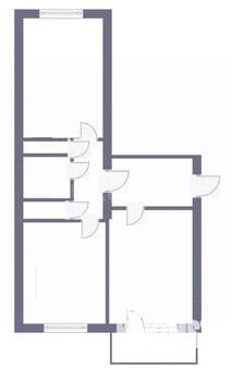 2-к квартира, вторичка, 53м2, 3/5 этаж