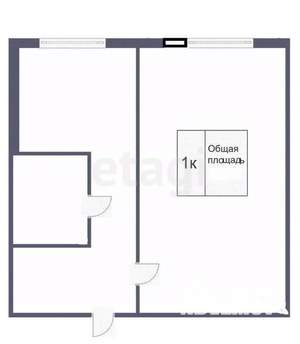 1-к квартира, вторичка, 31м2, 5/5 этаж