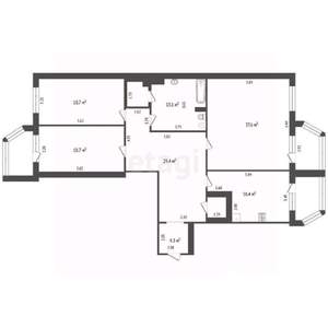 3-к квартира, вторичка, 147м2, 11/11 этаж