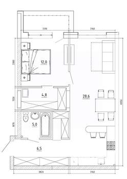 2-к квартира, вторичка, 63м2, 3/8 этаж