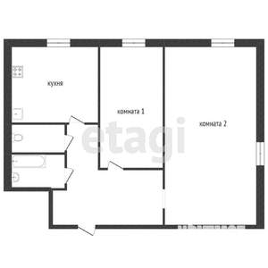 2-к квартира, вторичка, 42м2, 4/5 этаж