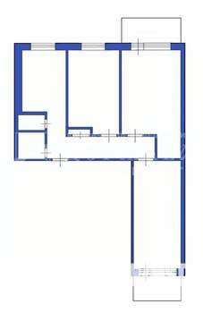 3-к квартира, вторичка, 62м2, 4/9 этаж