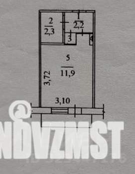 Студия квартира, вторичка, 17м2, 7/9 этаж