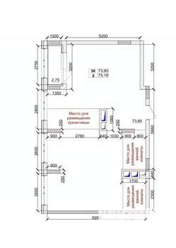 3-к квартира, вторичка, 75м2, 3/15 этаж