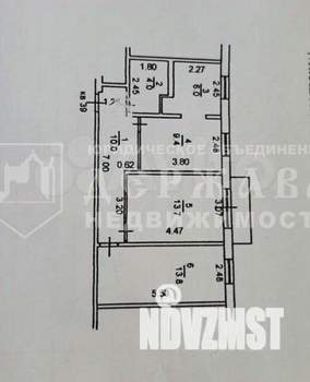 3-к квартира, вторичка, 58м2, 5/5 этаж