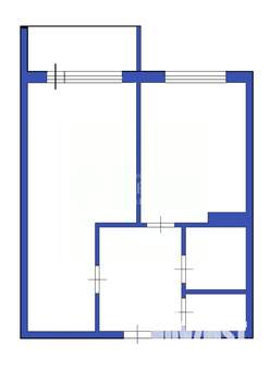 1-к квартира, вторичка, 34м2, 6/9 этаж