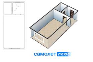 1-к квартира, вторичка, 23м2, 5/5 этаж