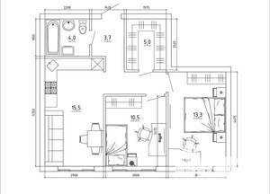 3-к квартира, вторичка, 58м2, 15/15 этаж
