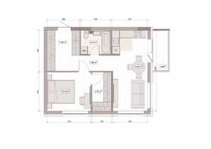 2-к квартира, вторичка, 50м2, 15/15 этаж