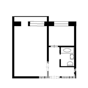 1-к квартира, вторичка, 30м2, 4/9 этаж