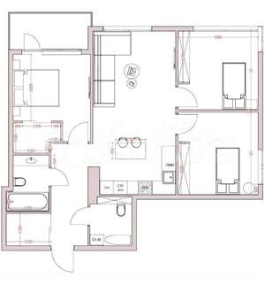 4-к квартира, вторичка, 83м2, 13/15 этаж