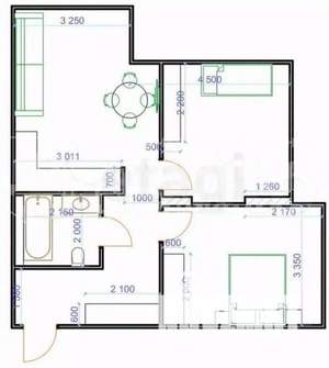 3-к квартира, вторичка, 65м2, 10/16 этаж