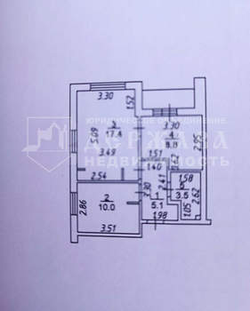 2-к квартира, вторичка, 46м2, 7/13 этаж