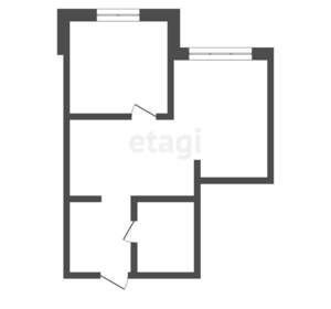 2-к квартира, вторичка, 48м2, 6/13 этаж