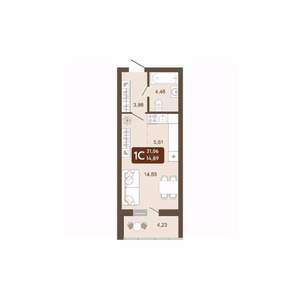 Студия квартира, вторичка, 31м2, 4/20 этаж