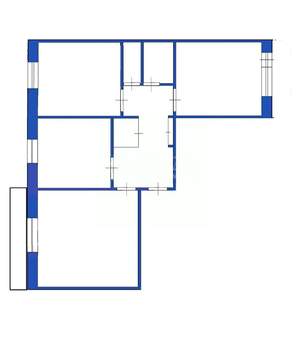 3-к квартира, вторичка, 61м2, 8/9 этаж