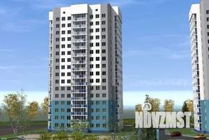 1-к квартира, строящийся дом, 44м2, 14/17 этаж