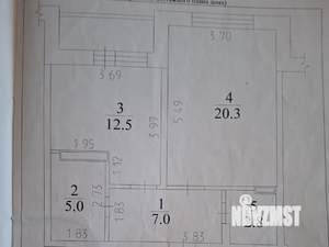 1-к квартира, вторичка, 47м2, 6/9 этаж