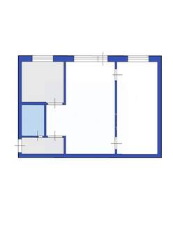 2-к квартира, вторичка, 46м2, 3/3 этаж