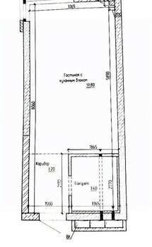1-к квартира, вторичка, 27м2, 9/17 этаж