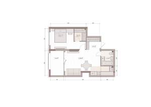 2-к квартира, вторичка, 52м2, 3/15 этаж