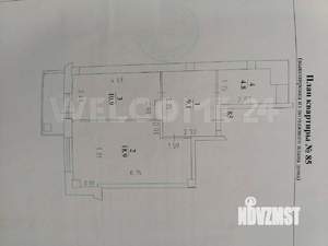 1-к квартира, вторичка, 44м2, 15/16 этаж