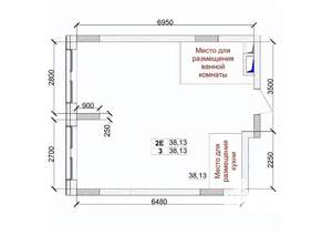 2-к квартира, вторичка, 38м2, 10/15 этаж