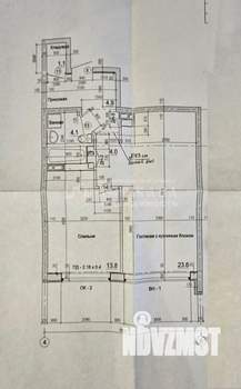 2-к квартира, вторичка, 52м2, 1/11 этаж