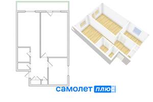 2-к квартира, вторичка, 48м2, 4/5 этаж