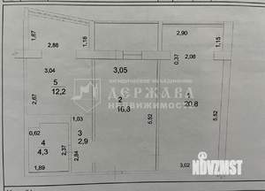 2-к квартира, вторичка, 57м2, 9/16 этаж