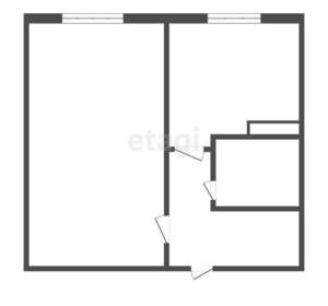 1-к квартира, вторичка, 32м2, 2/5 этаж