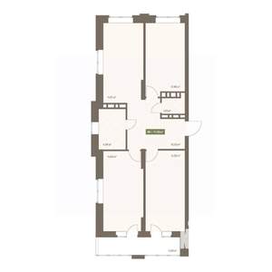 3-к квартира, вторичка, 78м2, 16/16 этаж