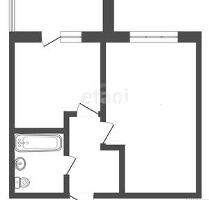1-к квартира, вторичка, 44м2, 12/12 этаж