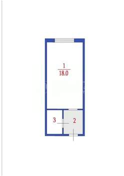 1-к квартира, вторичка, 23м2, 3/5 этаж