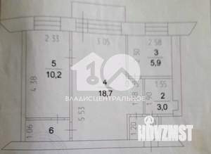 2-к квартира, вторичка, 43м2, 5/5 этаж