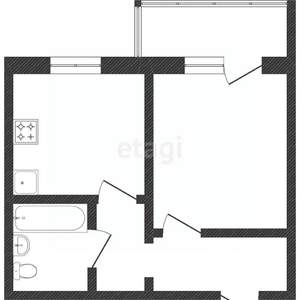 1-к квартира, вторичка, 37м2, 5/15 этаж