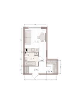 Студия квартира, вторичка, 27м2, 3/15 этаж