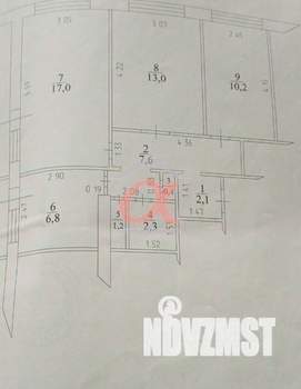 3-к квартира, вторичка, 61м2, 1/12 этаж