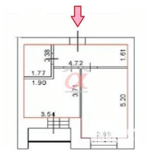 1-к квартира, вторичка, 39м2, 4/12 этаж