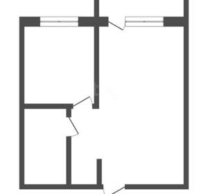 1-к квартира, вторичка, 33м2, 5/5 этаж