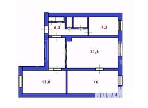 3-к квартира, вторичка, 80м2, 5/5 этаж