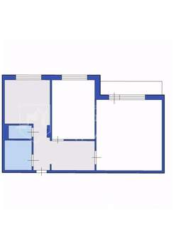 2-к квартира, вторичка, 48м2, 1/9 этаж