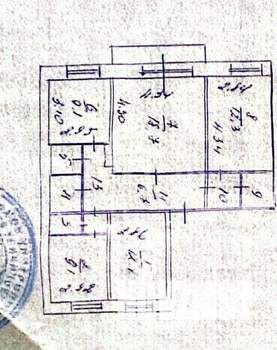 4-к квартира, вторичка, 82м2, 4/6 этаж