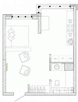 1-к квартира, вторичка, 38м2, 15/16 этаж