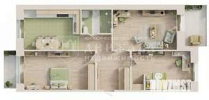 3-к квартира, вторичка, 80м2, 2/5 этаж