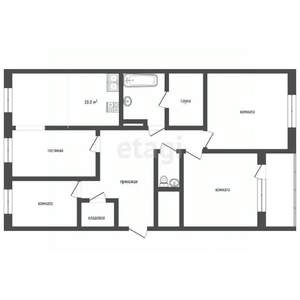 4-к квартира, вторичка, 142м2, 3/5 этаж